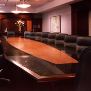 Woodpecker Enterprises: Custom Conference Table with Granite Border
