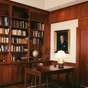 CHERRY LIBRARY, RIGHT OF FIREPLACE